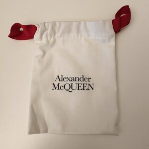Alexander McQueen White Drawstring Bag